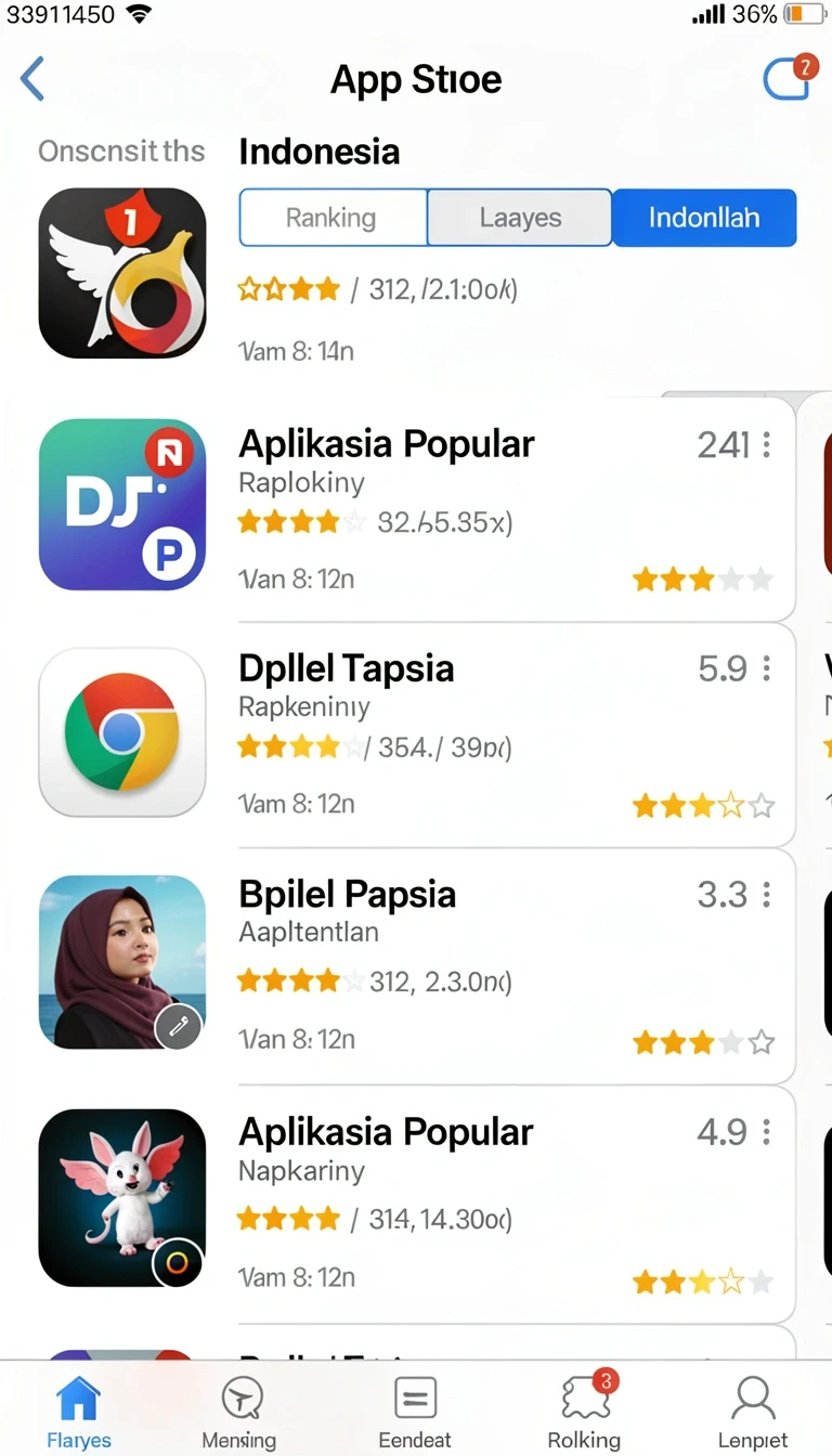 Tampilan utama aplikasi Review Aplikasi idnseru yang intuitif dan efisien.